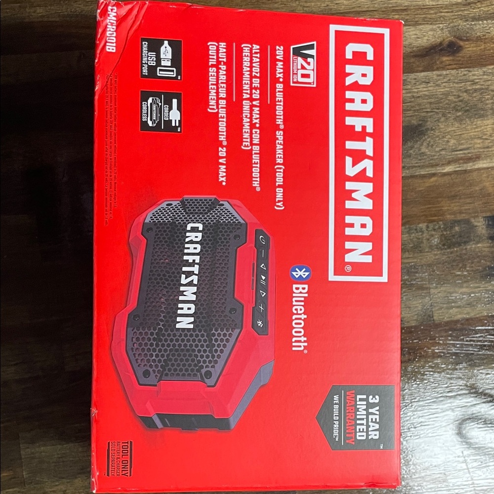 Craft Red Boombox with Bluetooth
